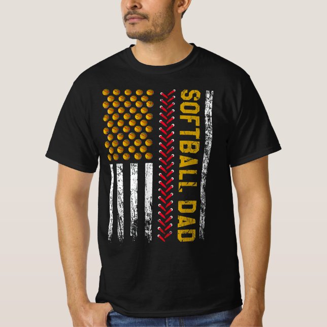 Camiseta Bandera estadounidense de papá (Anverso)