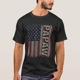 Camiseta Bandera estadounidense de Papas Viñeta Día del Pad