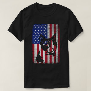 Camiseta Bandera estadounidense de Patriotic Cat Lover 4 de