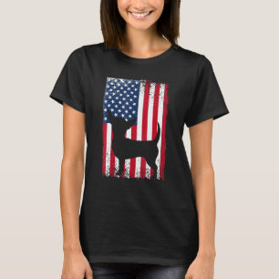 Camiseta Bandera Estadounidense De Perro Chihuahua 4 De Jul
