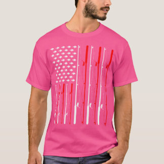 Camiseta Bandera estadounidense de pesca de arrastre
