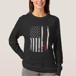 Camiseta Bandera Estadounidense De Pescadores - Pescador Po