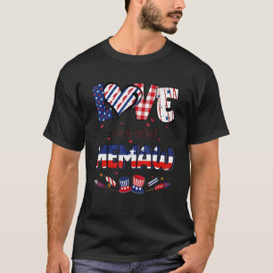 Camiseta Bandera estadounidense de petardos Orgullosos De A