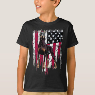 Camiseta Bandera estadounidense de Pinscher Usa asombroso