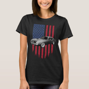 Camiseta Bandera estadounidense de Plymouth Barracuda 1970
