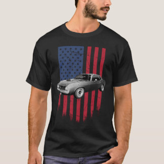 Camiseta Bandera estadounidense de Plymouth Barracuda 1970