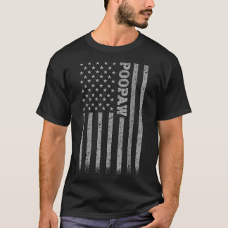 Camiseta Bandera estadounidense de Poopaw