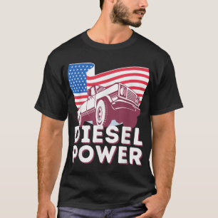 Camiseta Bandera estadounidense de potencia diesel - Picku 