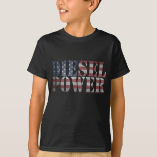 Camiseta Bandera estadounidense de potencia diesel - Regalo