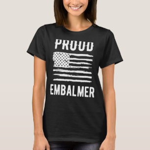 Camiseta Bandera estadounidense de Proud Embalmer