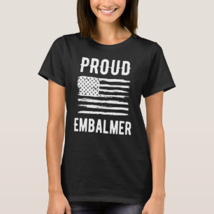 Camiseta Bandera estadounidense de Proud Embalmer