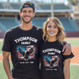 Camiseta Bandera Estadounidense De Reunión De Familia Patri