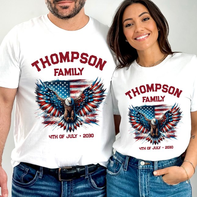 Camiseta Bandera Estadounidense De Reunión De Familia Patri (Subido por el creador)
