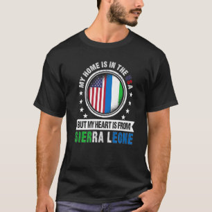 Camiseta Bandera estadounidense de Sierra Leona más alta Si