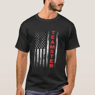 Camiseta Bandera estadounidense de Teamster Conductor de Ca