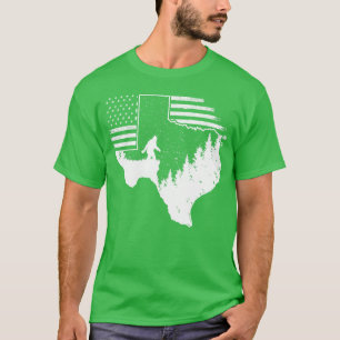 Camiseta Bandera estadounidense de Texas