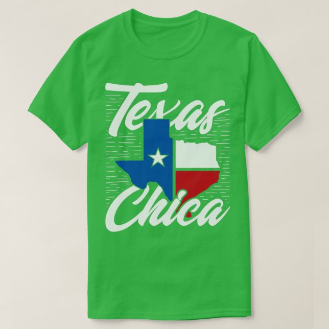 Camiseta Bandera estadounidense de Texas Chica Texan (Diseño del anverso)