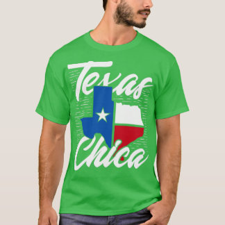 Camiseta Bandera estadounidense de Texas Chica Texan