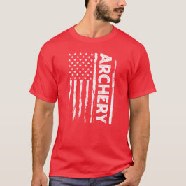 Camiseta Bandera estadounidense de tiro con arco