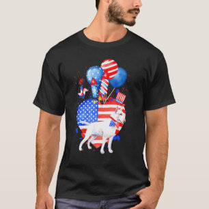Camiseta Bandera Estadounidense De Toro Terrier Perro Meric