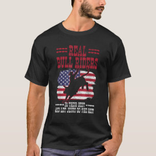 Camiseta Bandera estadounidense de toros Rodeo Patriótico C