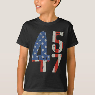 Camiseta Bandera estadounidense de Trump 2025 (atrás)