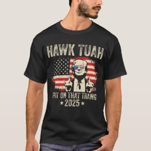 Camiseta Bandera estadounidense de Trump 2025 en el dedo me