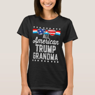 Camiseta Bandera estadounidense de Trump, abuela estadounid