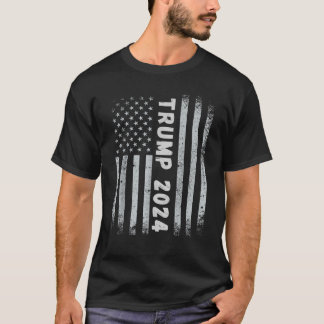 Camiseta Bandera estadounidense de Trump para presidente 20