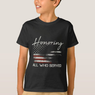 Camiseta Bandera estadounidense de veterano masculino que h