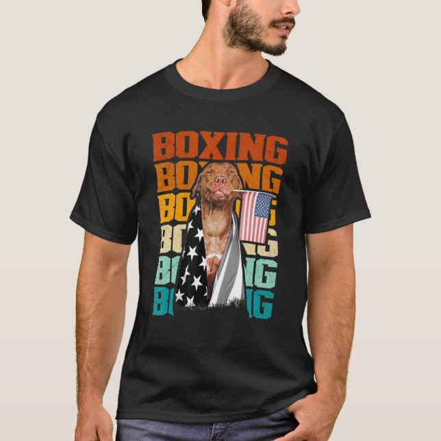 Camiseta Bandera estadounidense de VHeritage Boxing Dad Box (Anverso)