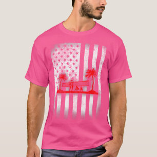 Camiseta Bandera Estadounidense De Voleibol De Playa