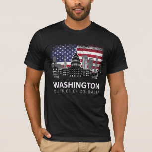Camiseta Bandera estadounidense de Washington DC