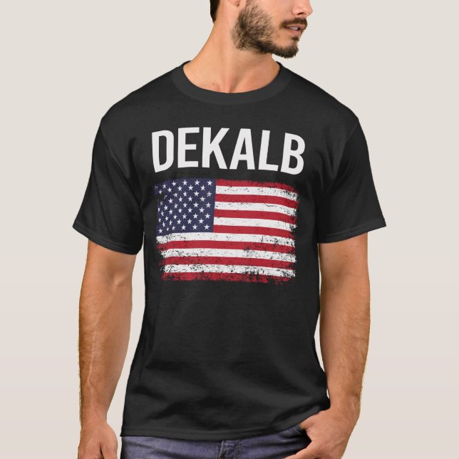 Camiseta Bandera estadounidense DeKalb (Anverso)
