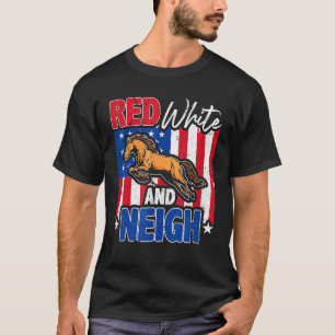 Camiseta Bandera estadounidense del 4 de julio roja y blanc