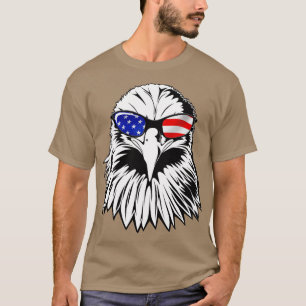 Camiseta Bandera estadounidense del águila patriótica Améri