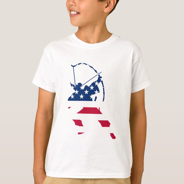 Camiseta Bandera estadounidense del Arco de EEUU (Anverso)