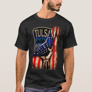 Camiseta Bandera estadounidense del Departamento de Policía