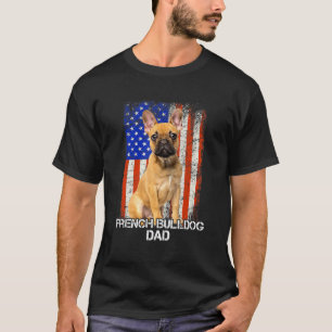 Camiseta Bandera estadounidense del Día del Padre del perro
