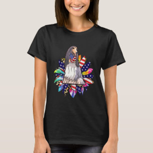 Camiseta Bandera estadounidense del girasol Propietarios de