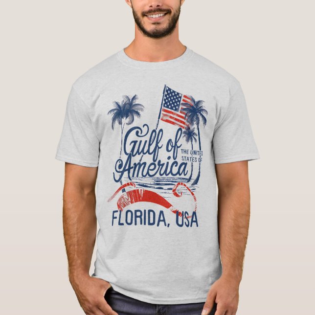 Camiseta Bandera estadounidense del Golfo de Estados Unidos (Anverso)