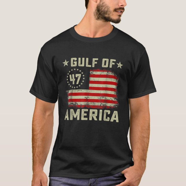 Camiseta Bandera estadounidense del Golfo de los Estados Un (Anverso)