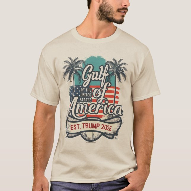 Camiseta Bandera estadounidense del Golfo de los Estados Un (Anverso)