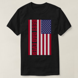 Camiseta Bandera estadounidense del mejor padre patriótico