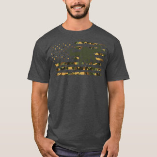 Camiseta Bandera estadounidense del operador de drones pilo
