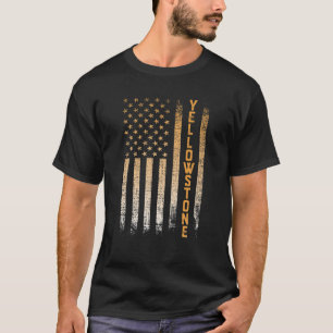 Camiseta Bandera estadounidense del Parque Nacional Yellows