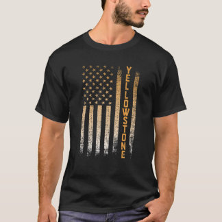 Camiseta Bandera estadounidense del Parque Nacional Yellows