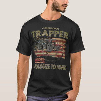 Camiseta Bandera estadounidense del Trapper Estadounidense 