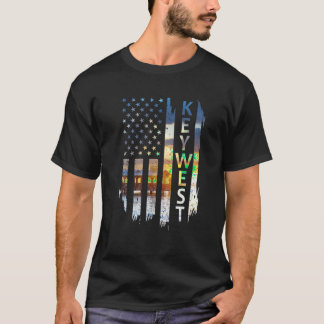 Camiseta Bandera estadounidense del verano del oeste de Flo