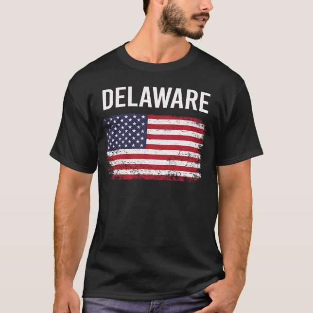Camiseta Bandera estadounidense Delaware (Anverso)